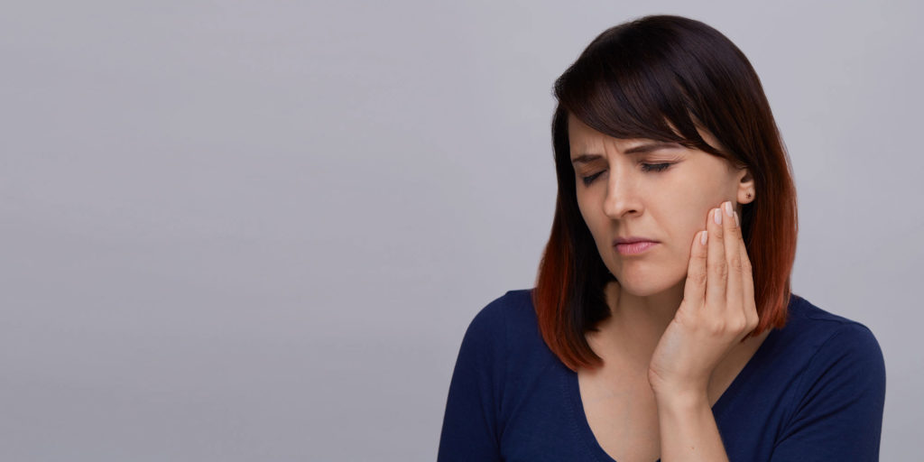 dental patient with jaw pain