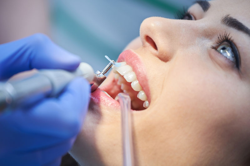 patient undergoing dental procedure